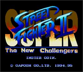 Title screen of Super Street Fighter II - The New Challengers on the Arcade.