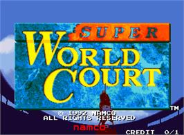 Title screen of Super World Court on the Arcade.
