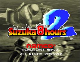 Title screen of Suzuka 8 Hours 2 on the Arcade.