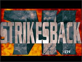 Title screen of TH Strikes Back on the Arcade.