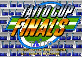 Title screen of Taito Cup Finals on the Arcade.