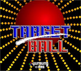 Title screen of Target Ball on the Arcade.