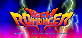 Title screen of Tech Romancer on the Arcade.