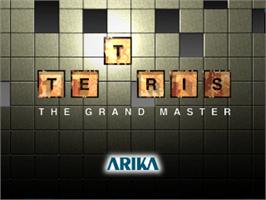 Title screen of Tetris The Grand Master on the Arcade.