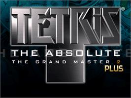 Title screen of Tetris the Absolute The Grand Master 2 Plus on the Arcade.