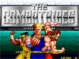 Title screen of The Combatribes on the Arcade.