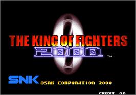 Title screen of The King of Fighters 2000 on the Arcade.
