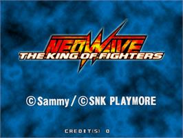 Title screen of The King of Fighters Neowave on the Arcade.