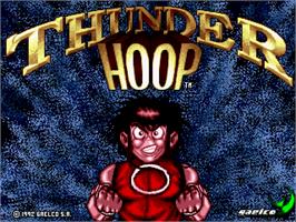 Title screen of Thunder Hoop on the Arcade.