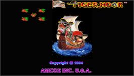 Title screen of Tiger Hook on the Arcade.
