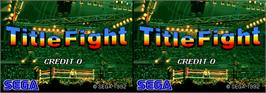 Title screen of Title Fight on the Arcade.