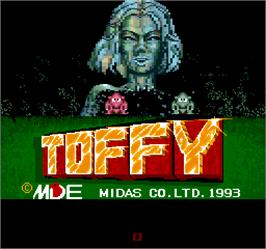 Title screen of Toffy on the Arcade.