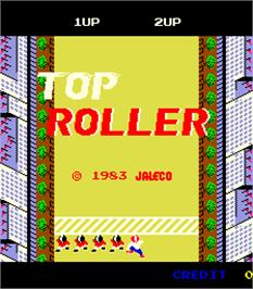 Title screen of Top Roller on the Arcade.