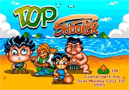 Title screen of Top Shooter on the Arcade.