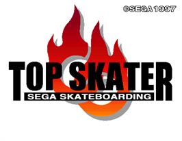 Title screen of Top Skater on the Arcade.