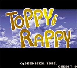 Title screen of Toppy & Rappy on the Arcade.