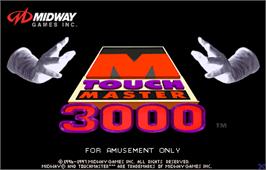 Title screen of Touchmaster 3000 on the Arcade.