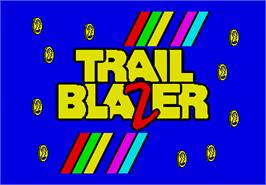 Title screen of Trail Blazer on the Arcade.