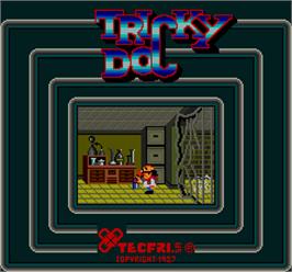 Title screen of Tricky Doc on the Arcade.