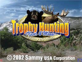 Title screen of Trophy Hunting - Bear & Moose V1.0 on the Arcade.