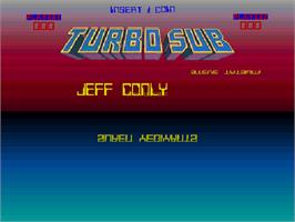 Title screen of Turbo Sub on the Arcade.
