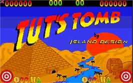 Title screen of Tut's Tomb on the Arcade.