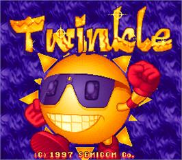 Title screen of Twinkle on the Arcade.