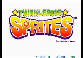 Title screen of Twinkle Star Sprites on the Arcade.