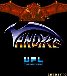 Title screen of Vandyke on the Arcade.