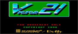 Title screen of Victor 21 on the Arcade.