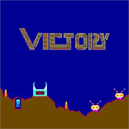 Title screen of Victory on the Arcade.