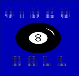 Title screen of Video Eight Ball on the Arcade.