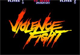 Title screen of Violence Fight on the Arcade.
