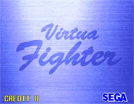 Title screen of Virtua Fighter on the Arcade.