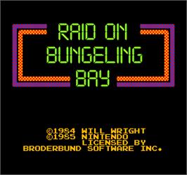 Title screen of Vs. Raid on Bungeling Bay on the Arcade.
