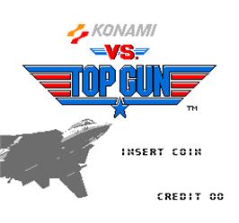 Title screen of Vs. Top Gun on the Arcade.