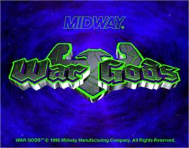 Title screen of War Gods on the Arcade.