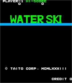 Title screen of Water Ski on the Arcade.