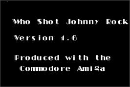 Title screen of Who Shot Johnny Rock? v1.6 on the Arcade.