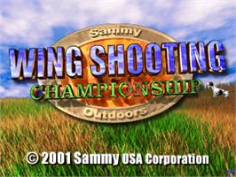 Title screen of Wing Shooting Championship V2.00 on the Arcade.