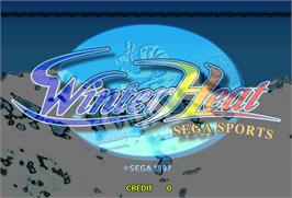 Title screen of Winter Heat on the Arcade.