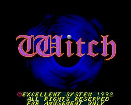 Title screen of Witch on the Arcade.