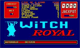 Title screen of Witch Royal on the Arcade.