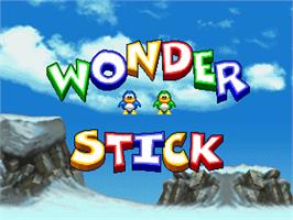 Title screen of Wonder Stick on the Arcade.