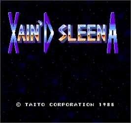 Title screen of Xain'd Sleena on the Arcade.