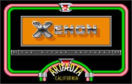 Title screen of Xenon on the Arcade.
