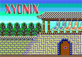 Title screen of Xyonix on the Arcade.