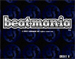 Title screen of beatmania on the Arcade.