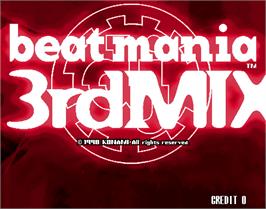 Title screen of beatmania 3rd MIX on the Arcade.