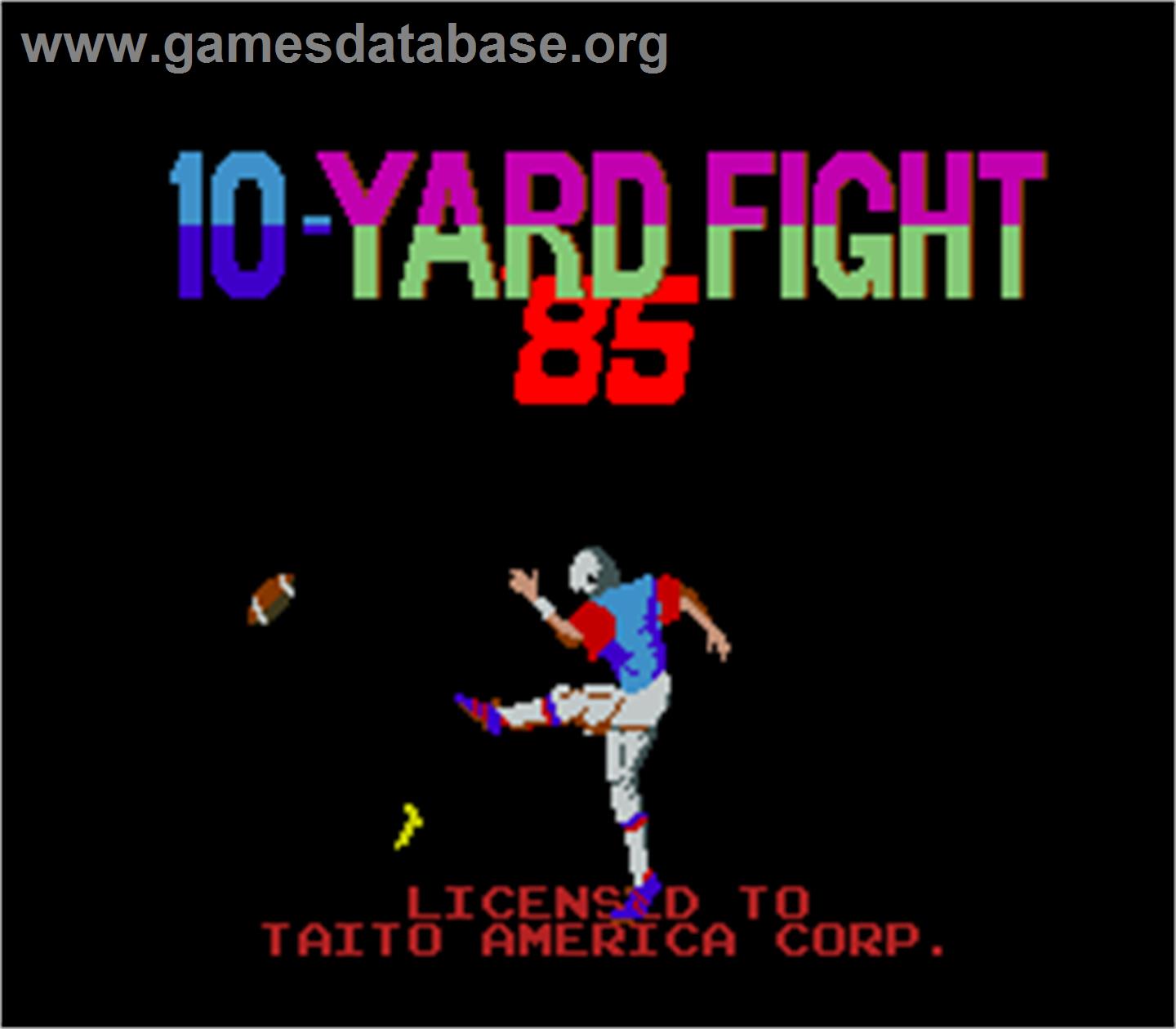 10-Yard Fight '85 - Arcade - Artwork - Title Screen